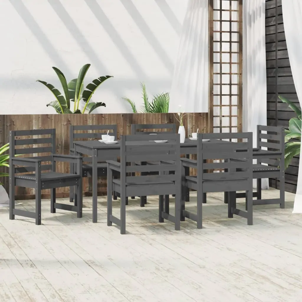 7 Piece Garden Dining Set Solid Pine Wood Price