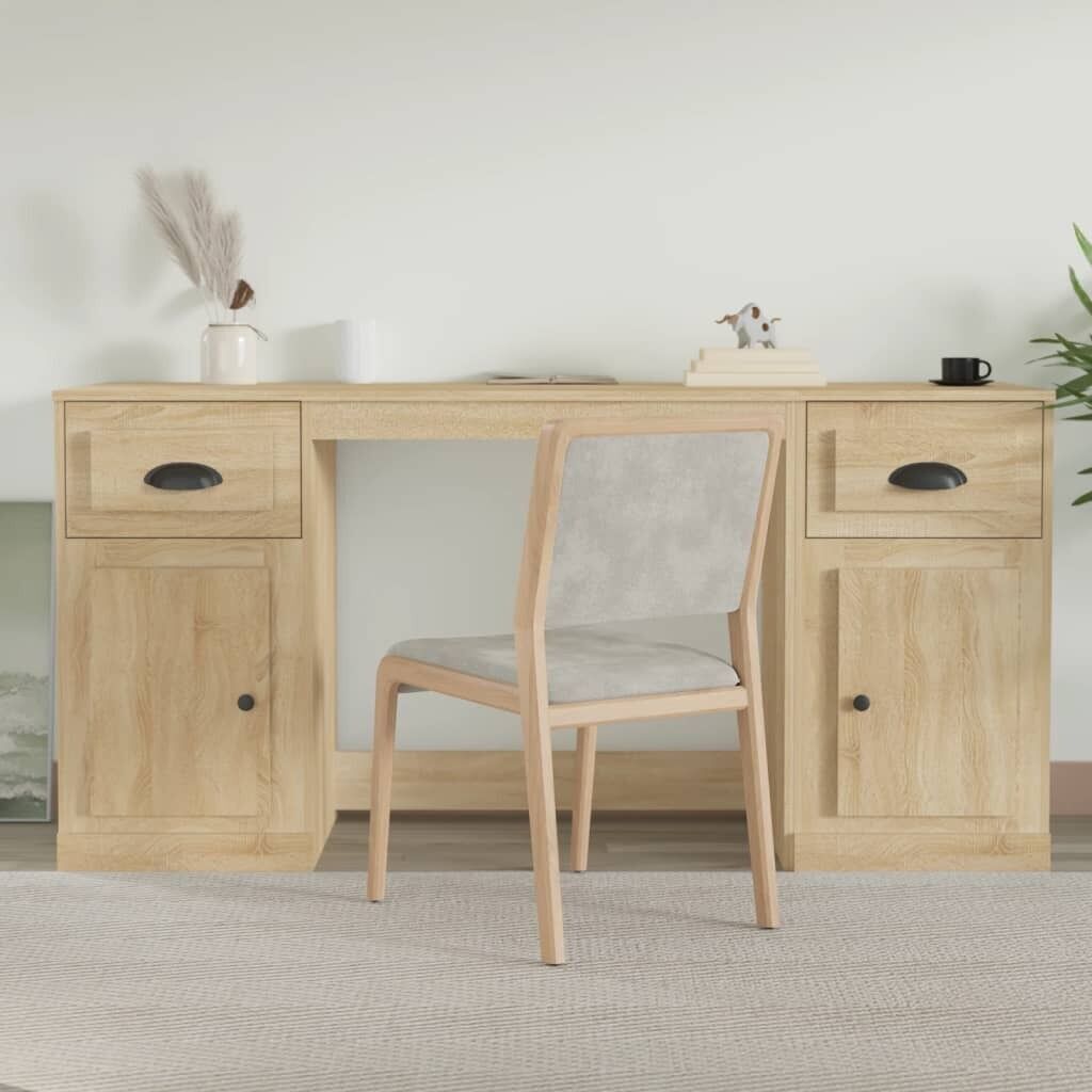 Desk with Cabinet Engineered Wood Price