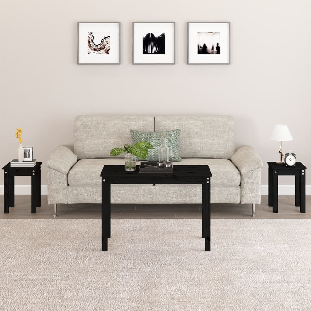 Nesting Tables 3 pcs Solid Wood Pine Price