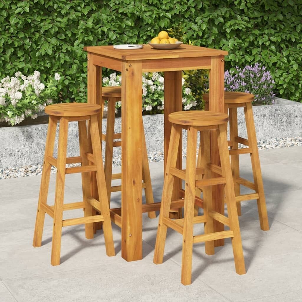 Garden Dining Set Solid Wood Acacia Price
