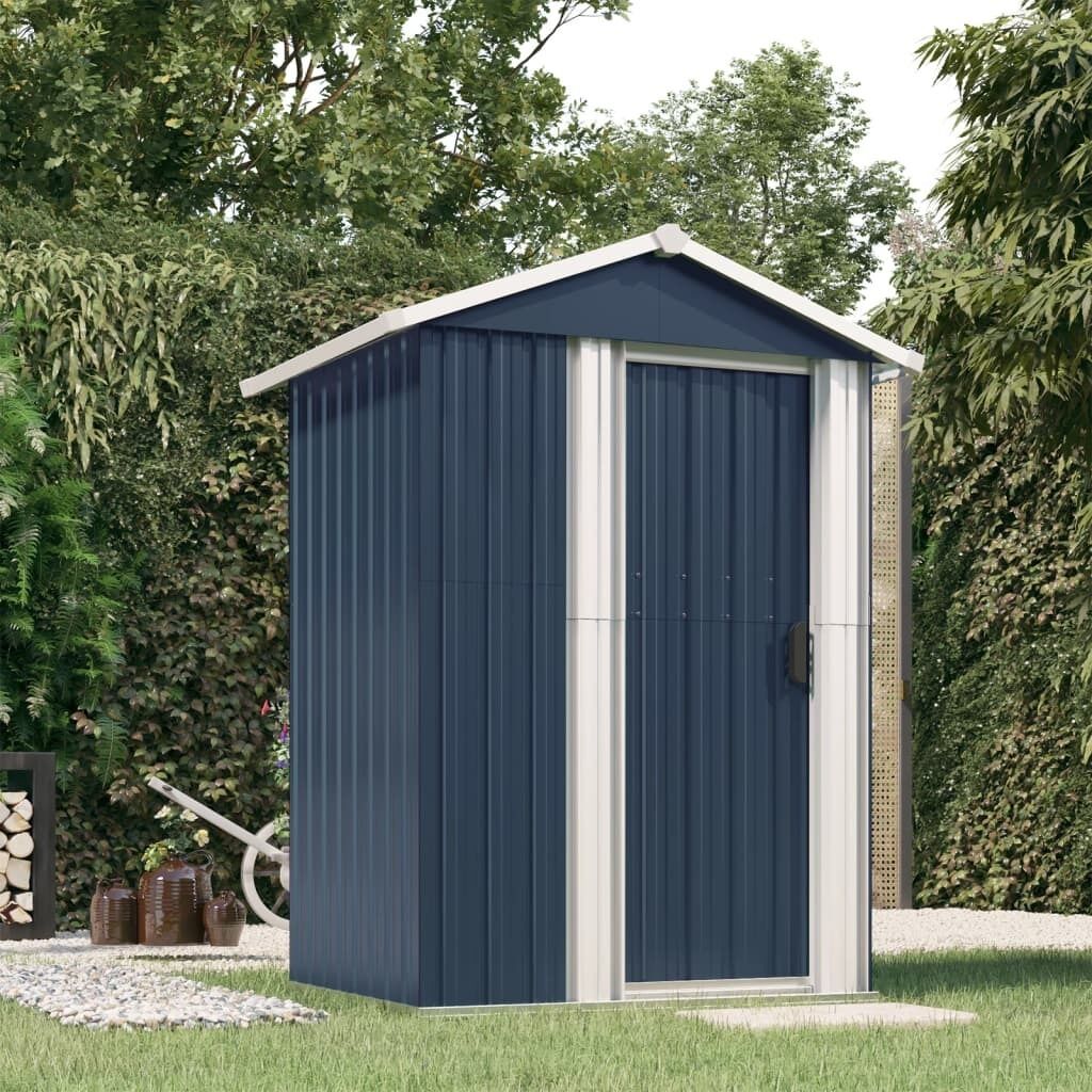 Garden Shed 126x97.5x177 cm Galvanised Steel Price
