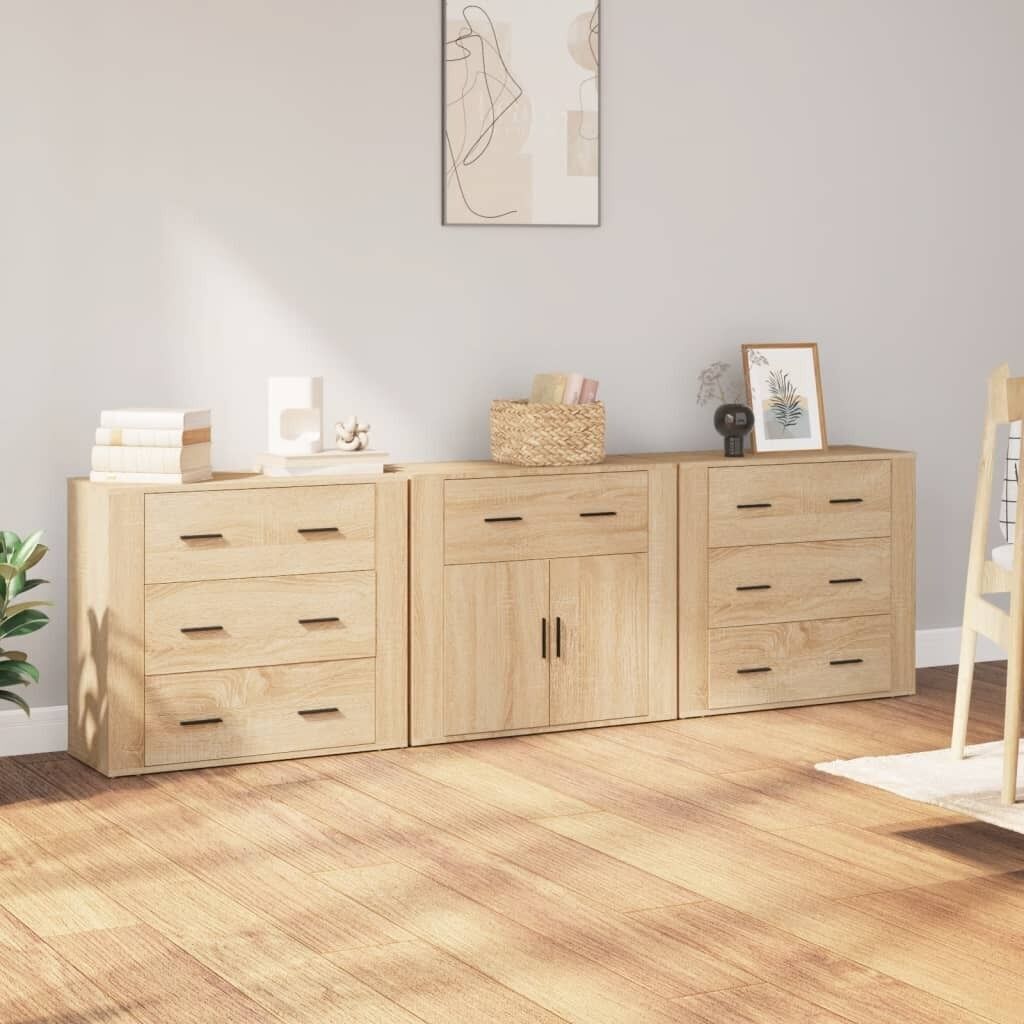 Sideboards 3 pcs Engineered Wood Price