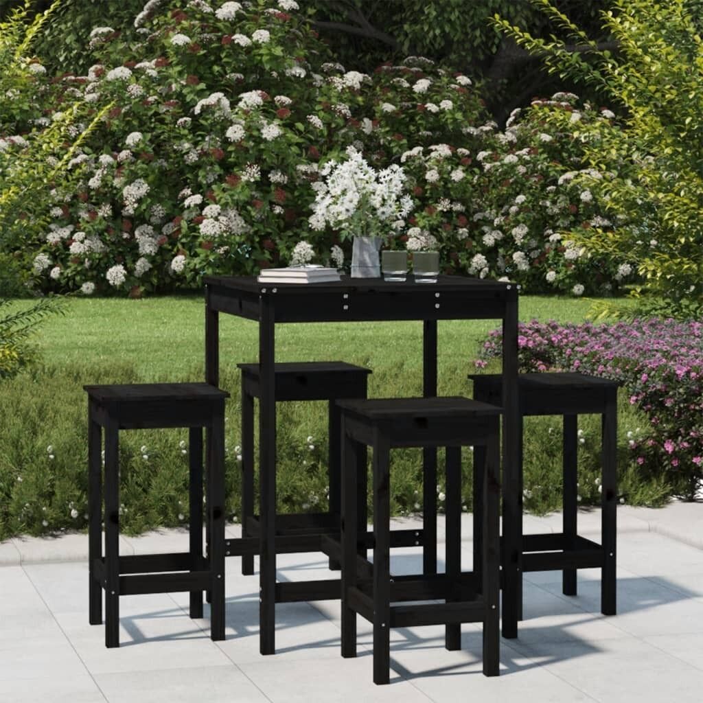 5 Piece Garden Bar Set Solid Pine Wood Price
