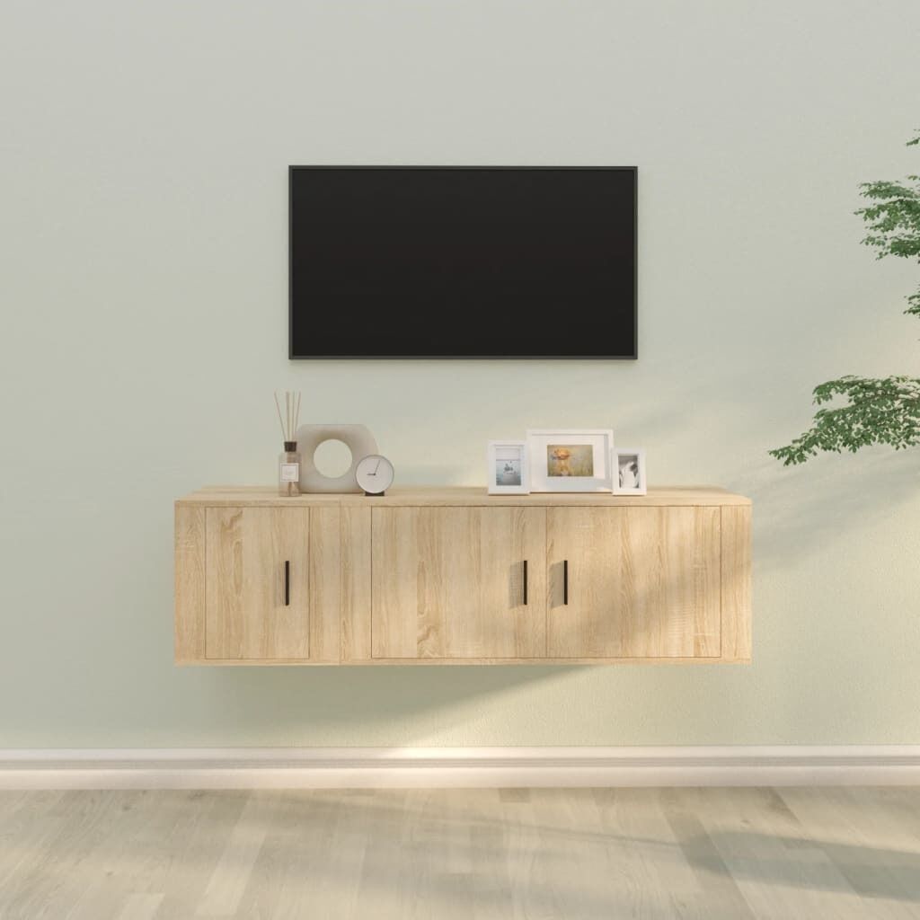 2 Piece TV Cabinet Set Engineered Wood Price