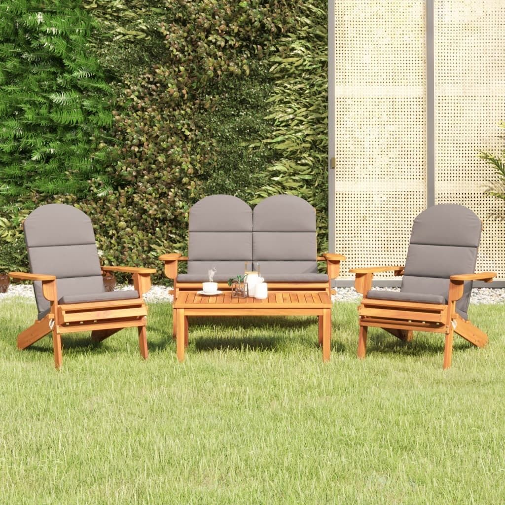Adirondack Garden Lounge Set Solid Wood Acacia Price