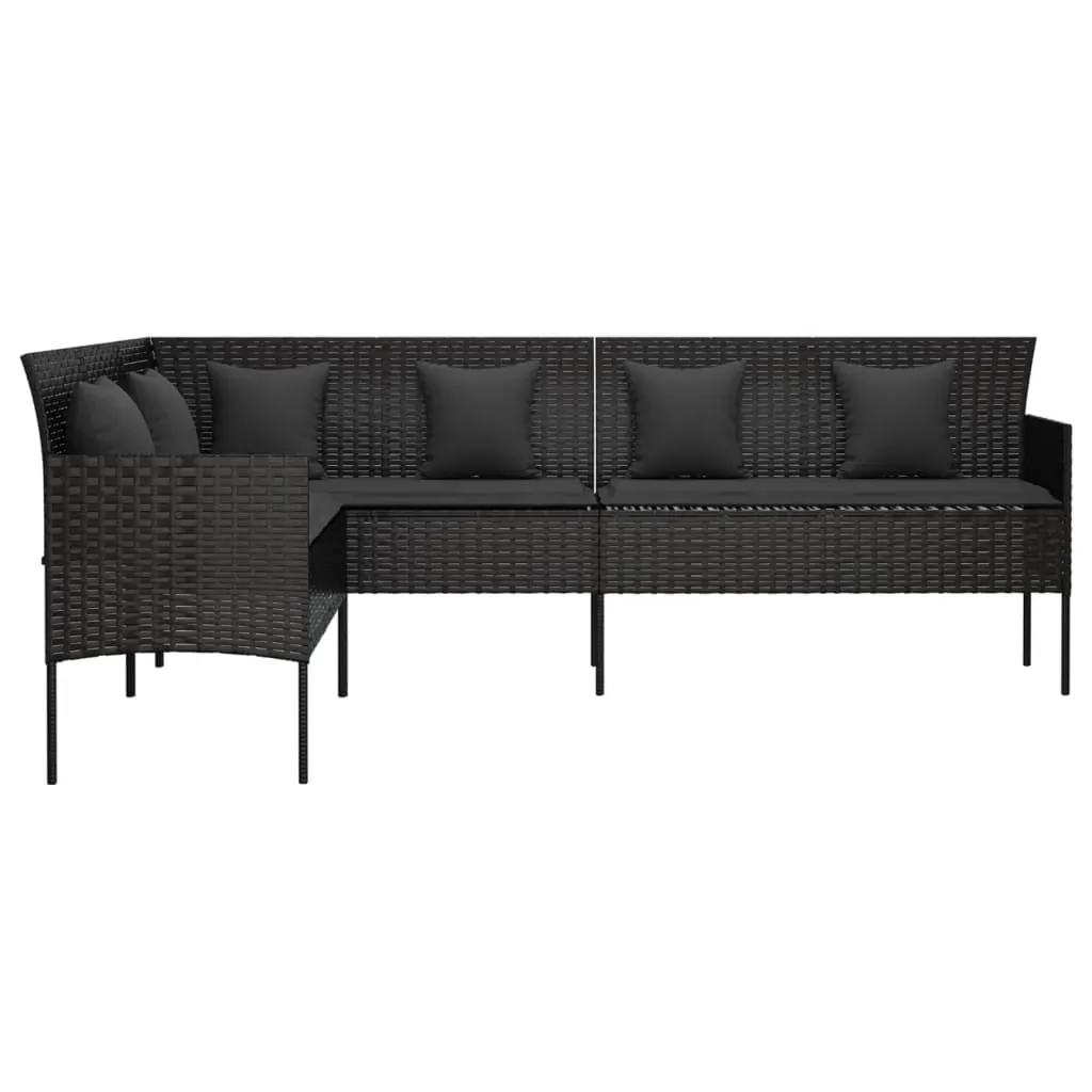L-shaped Garden Sofa with Cushions Poly Rattan Price