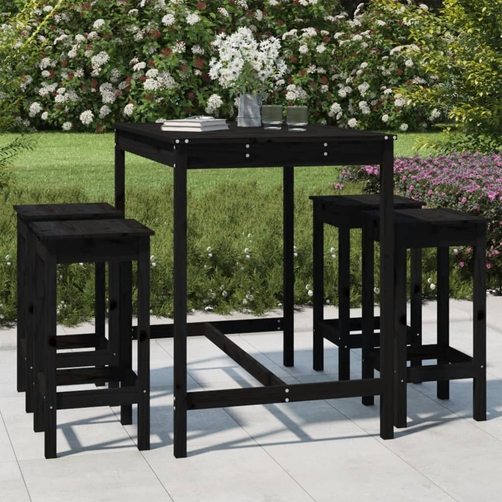 5 Piece Garden Bar Set Solid Pine Wood Price