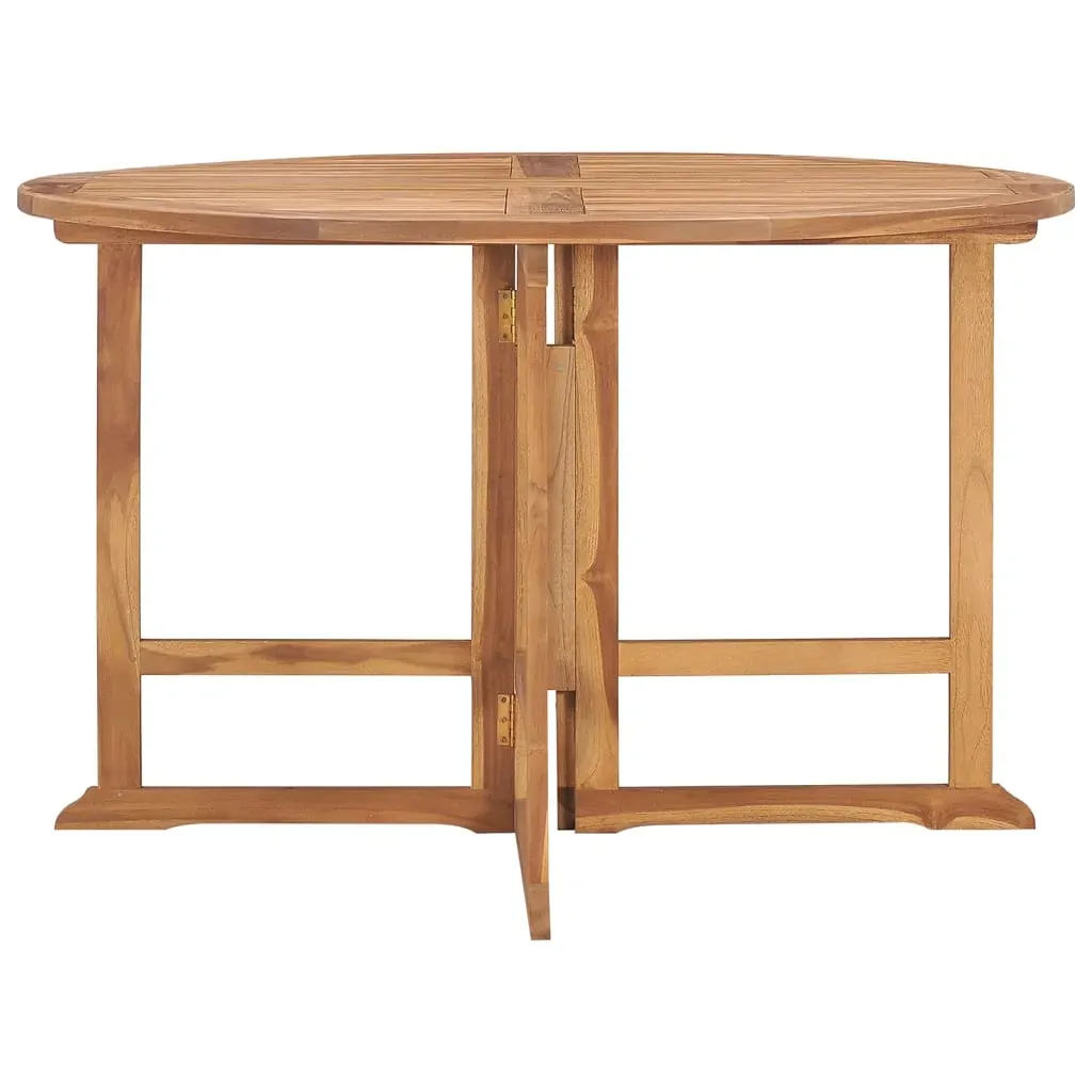 Folding Garden Dining Table 110x75 cm Solid Wood Teak Price