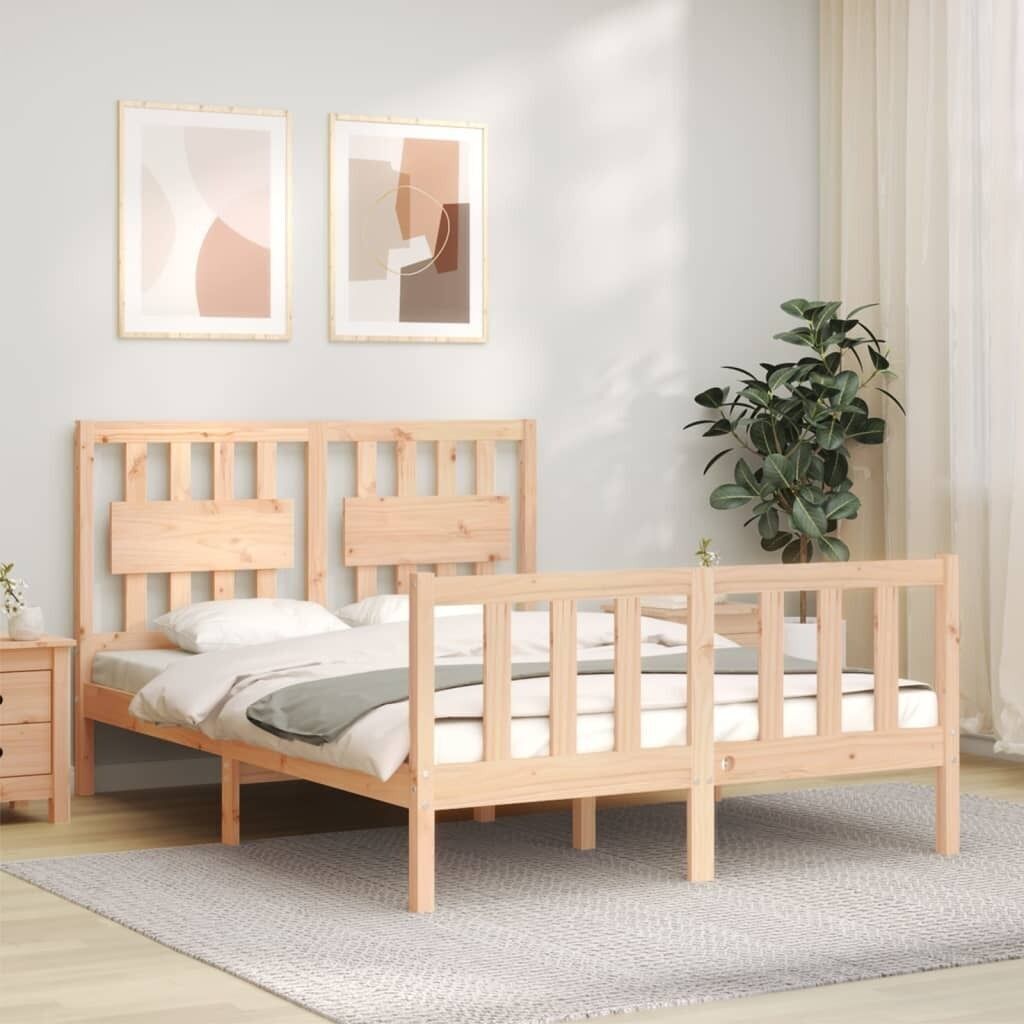 Bed Frame with Headboard Solid Wood Price