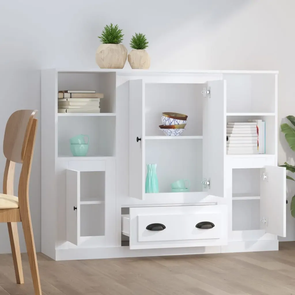 Highboards 3 pcs Engineered Wood Price