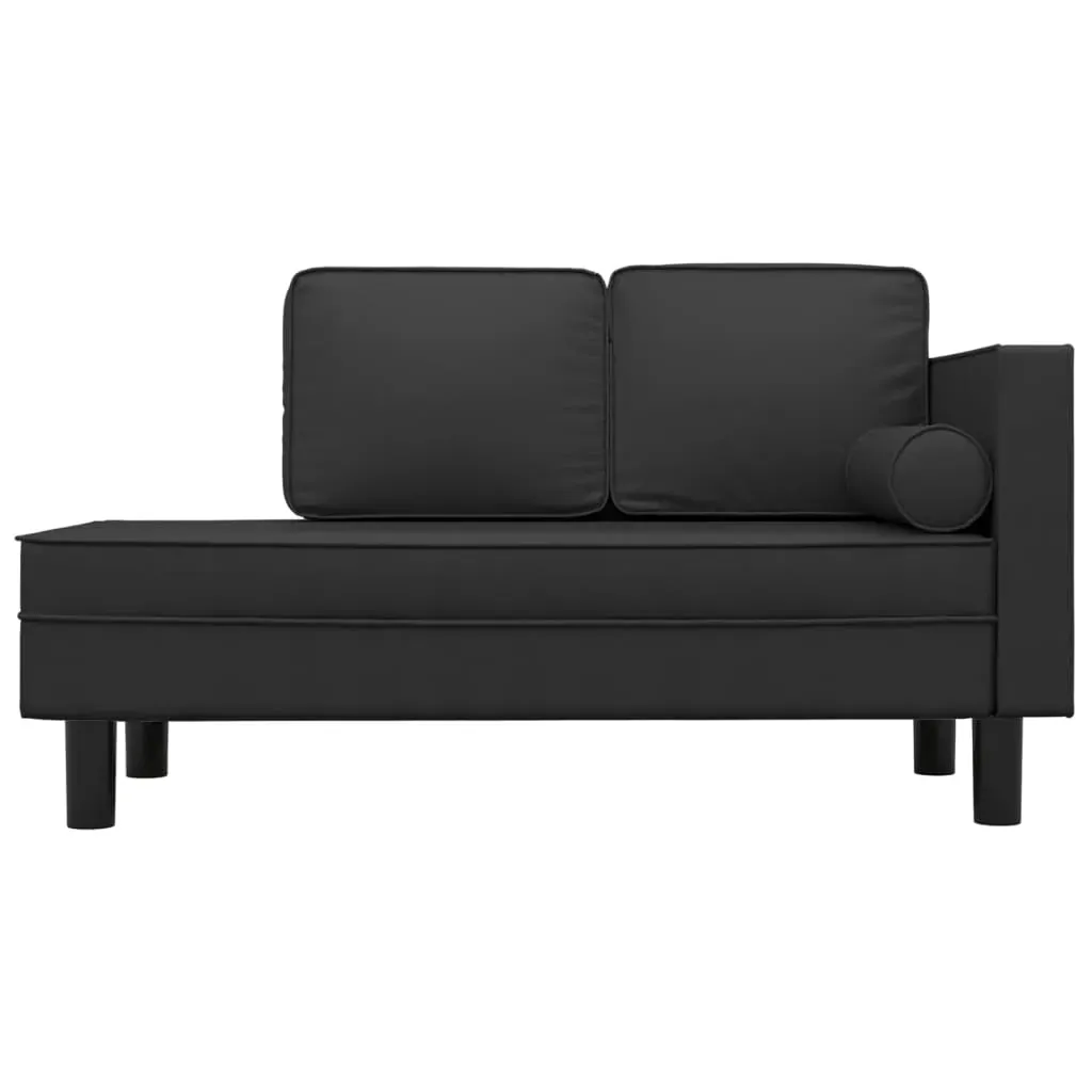 Chaise Lounge with Cushions and Bolster Faux Leather Price