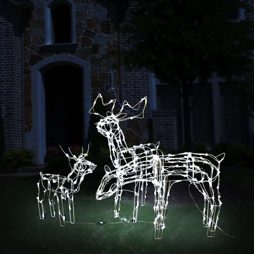 3 Piece Christmas Light Display Reindeers 229 LEDs Price