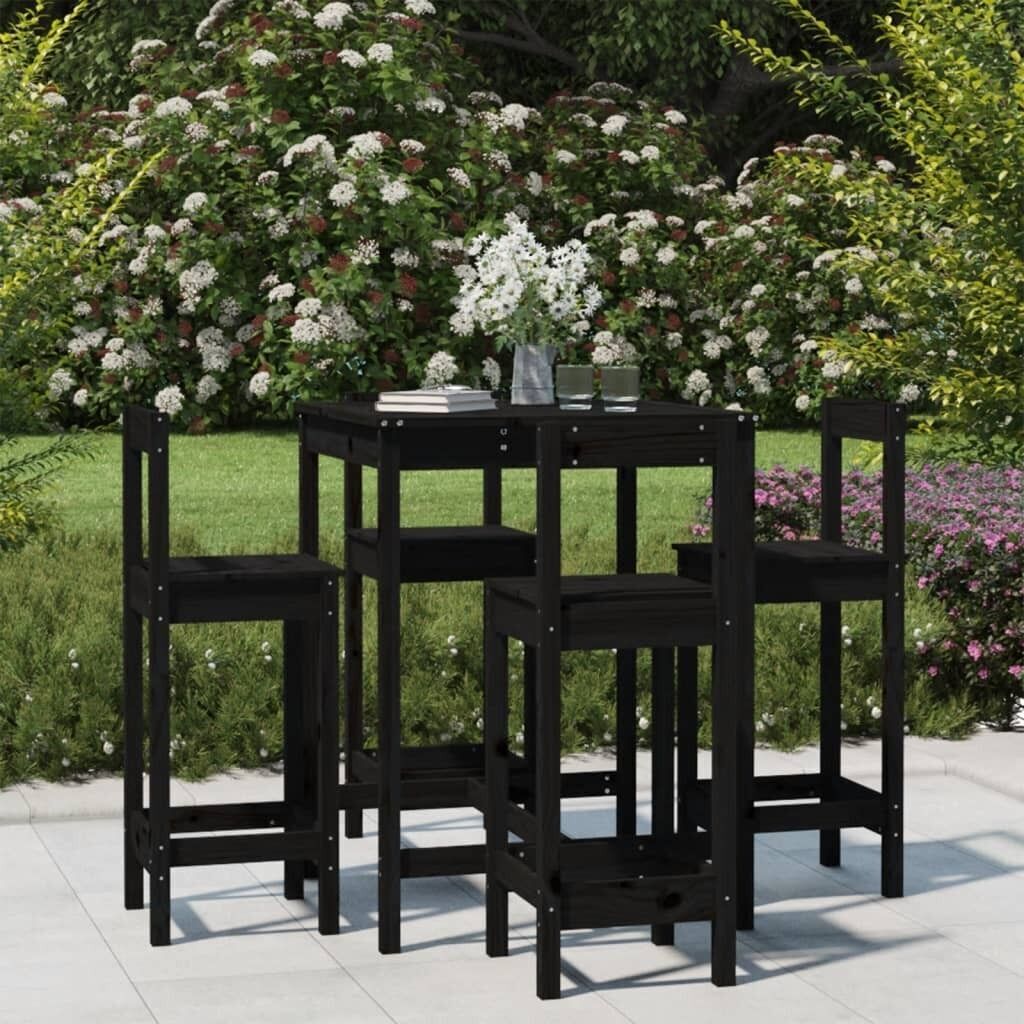 5 Piece Garden Bar Set Solid Pine Wood Price