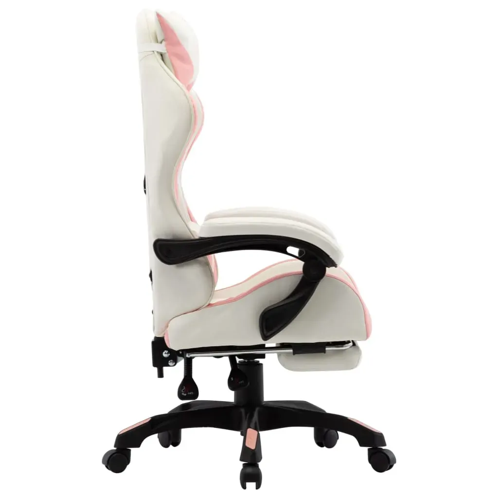 Racing Chair with Footrest Faux Leather Price