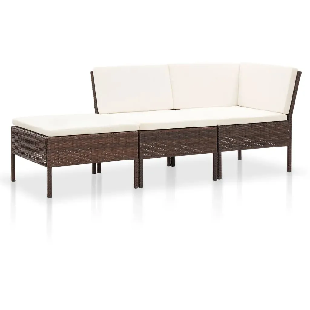 8 Piece Garden Lounge Set with Cushions Poly Rattan Price