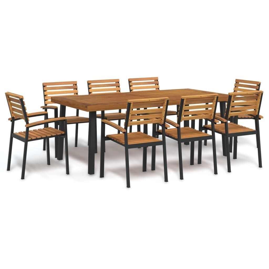 Garden Dining Set Solid Wood Acacia and Metal Price