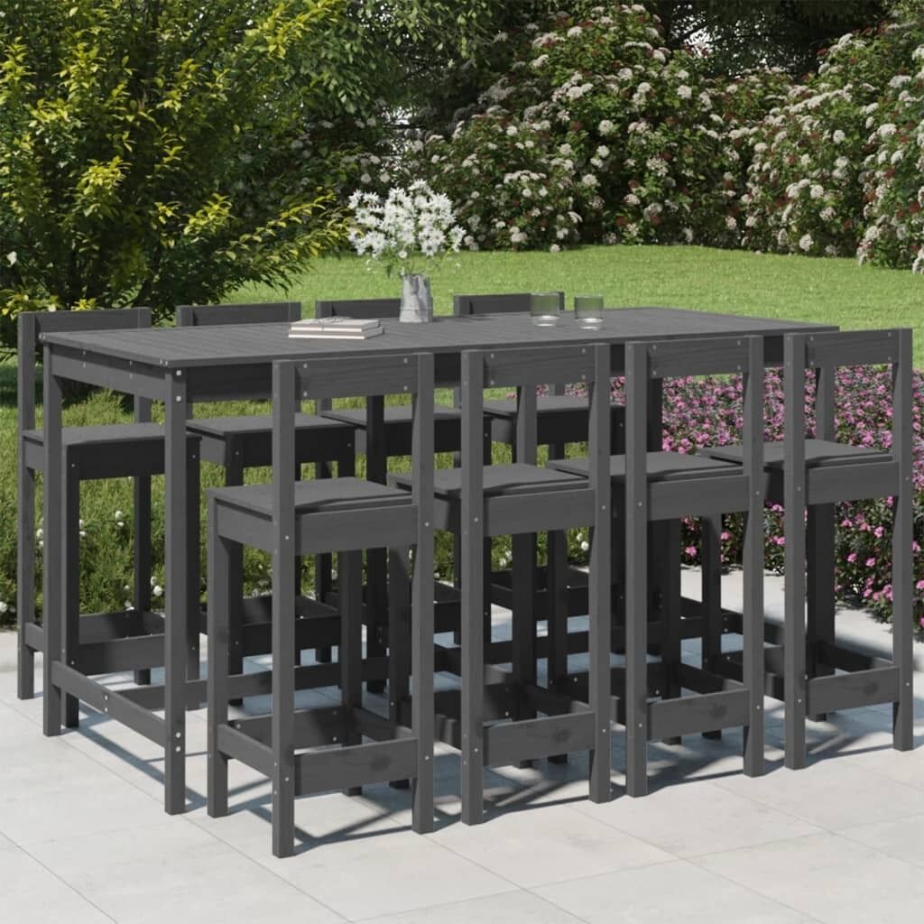 9 Piece Garden Bar Set Solid Pine Wood Price