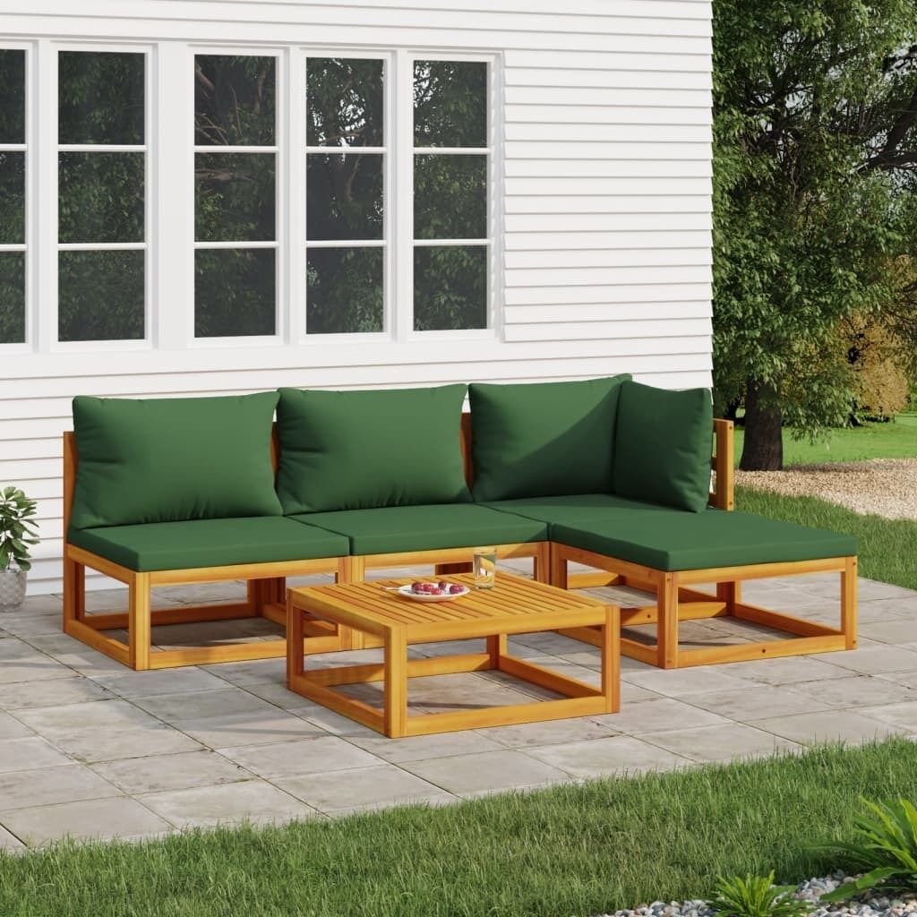 Garden Lounge Set with Cushions Solid Wood Price