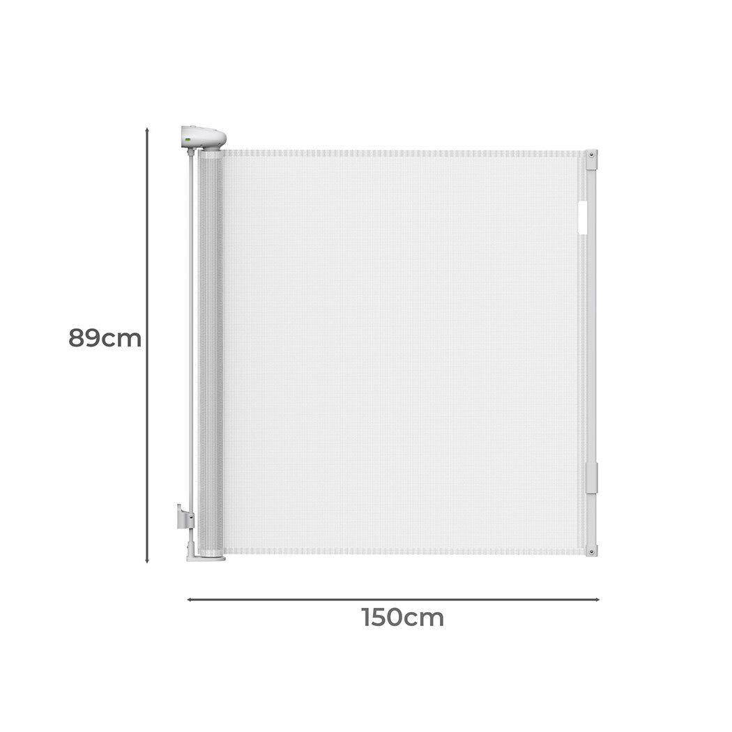 Retractable Baby Safety Gates 150cm White 150 cm Price