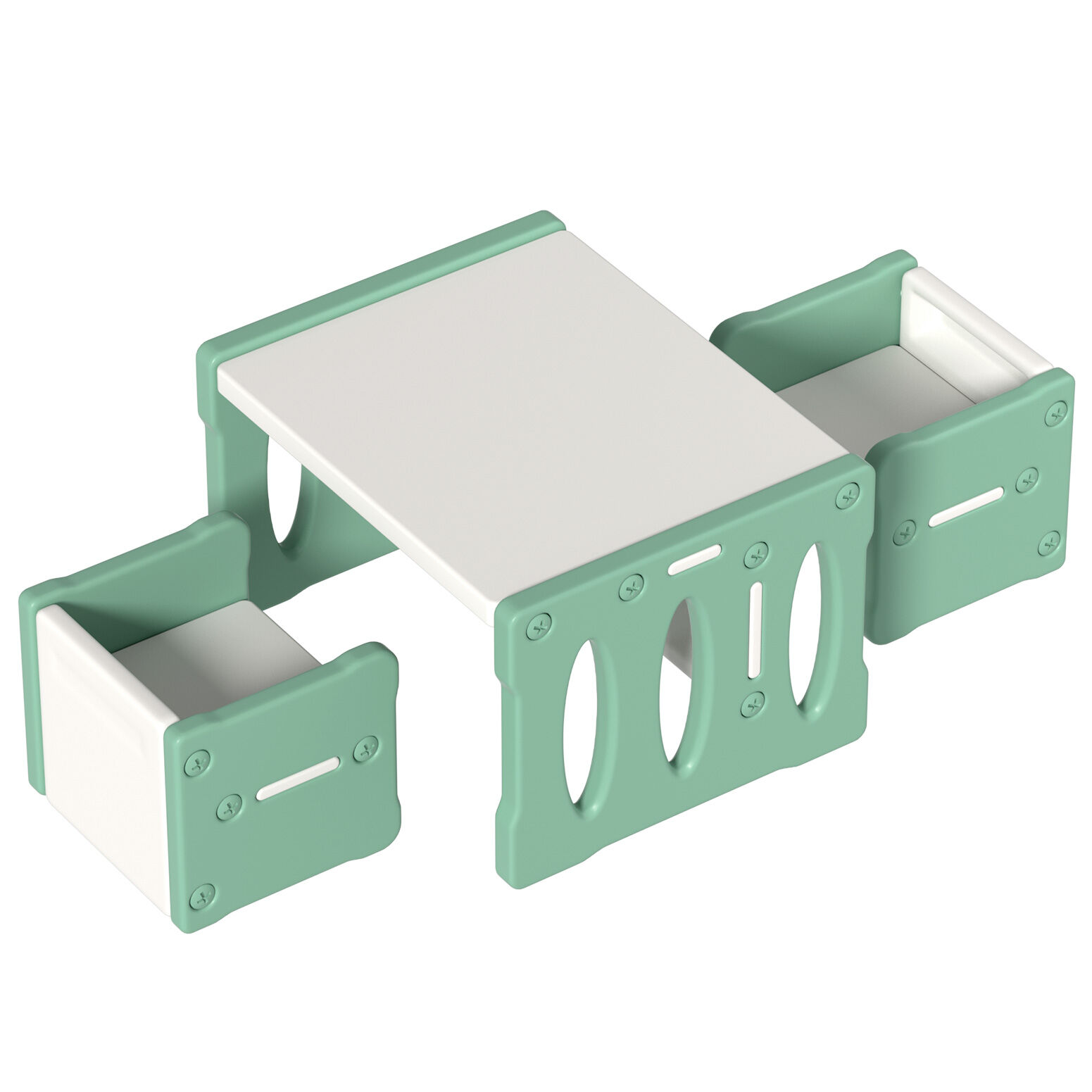 3PCS Kids Table and Chairs Set HDPE Price