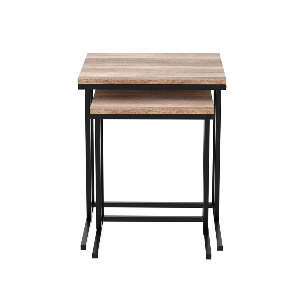 Nesting Coffee Table Sef of 2 Walnut Brok Price