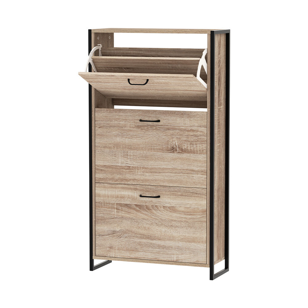 Shoe Rack Cabinet 24 Pairs Adjustable Shelves Tim Price