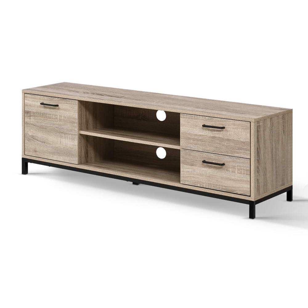 TV Cabinet Entertainment Unit 132cm Pine Tania Price