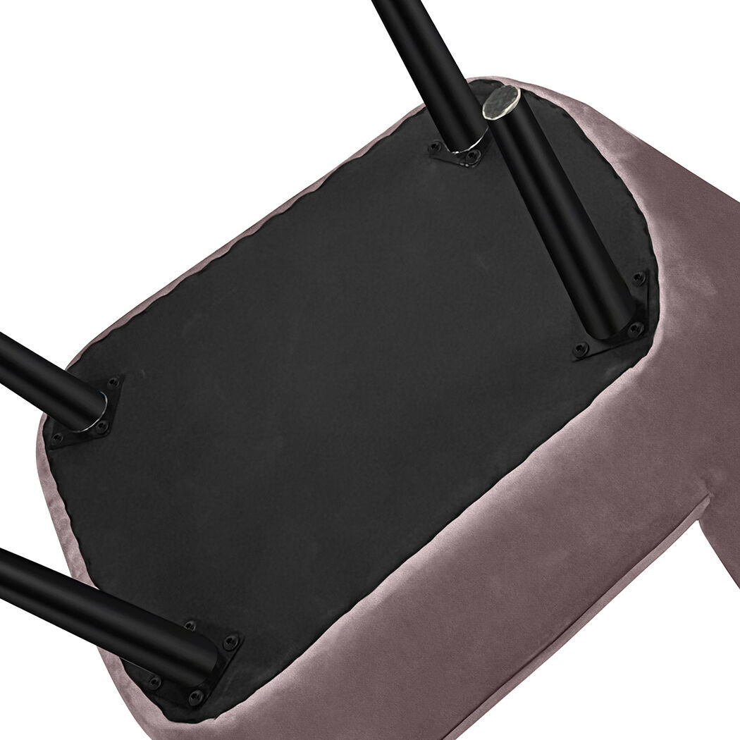 Accent Chair Foot Stool Set Ottoman Pink Price