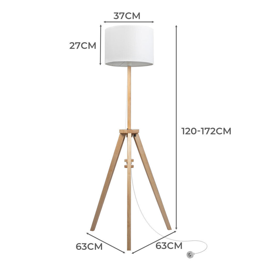 Tripod Floor Lamp Wooden Modern Natural Price