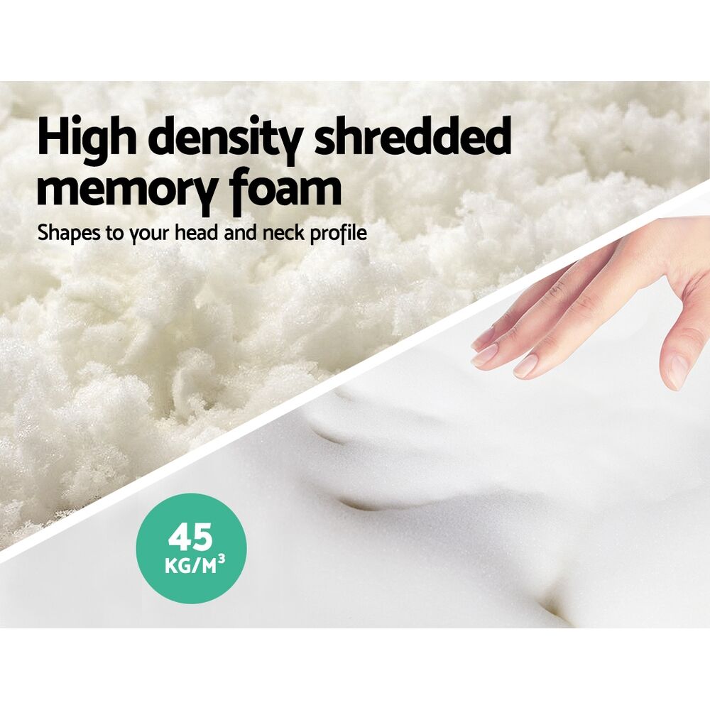 Giselle Bedding Memory Foam Pillow 19cm Thick Twin Pack Price