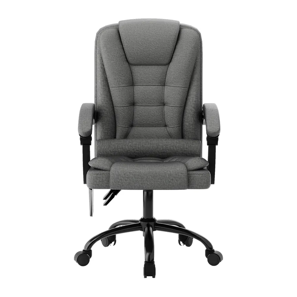 2 Point Massage Office Chair Fabric Black Price