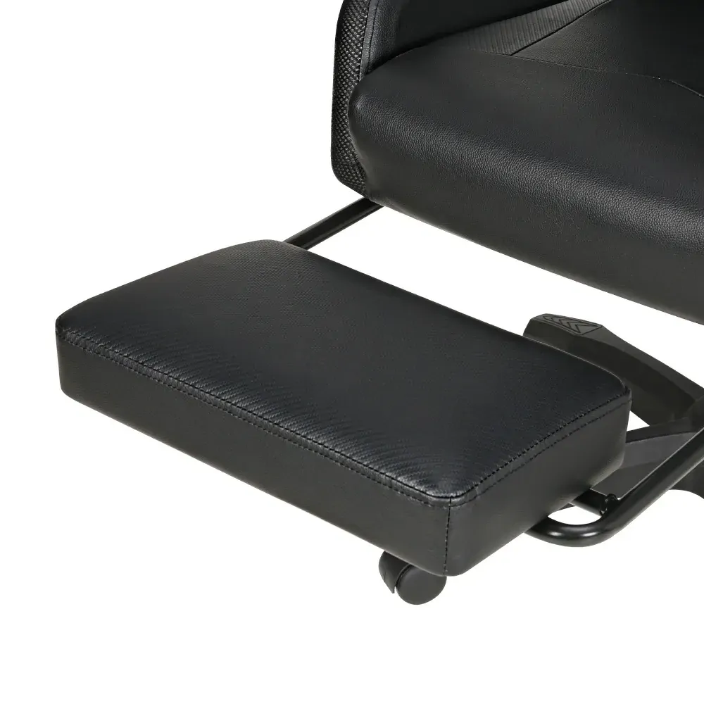 6 Point Massage Gaming Office Chair 7 LED Footrest Black Price