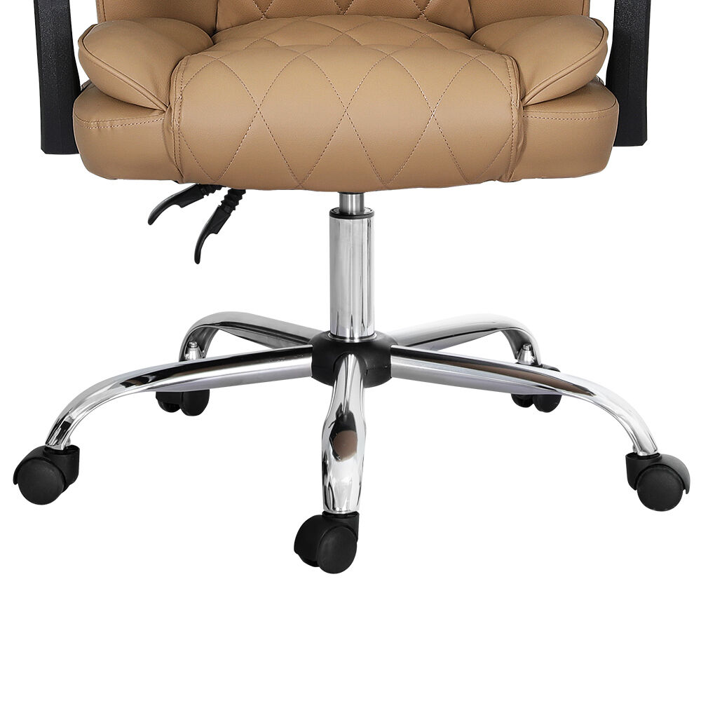 Executive Office Chair Leather Recliner Espresso Price