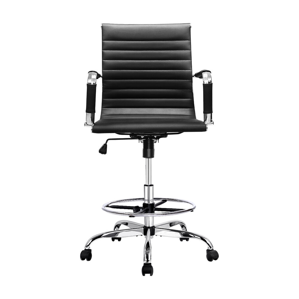 Office Chair Drafting Stool Leather Chairs Black Price