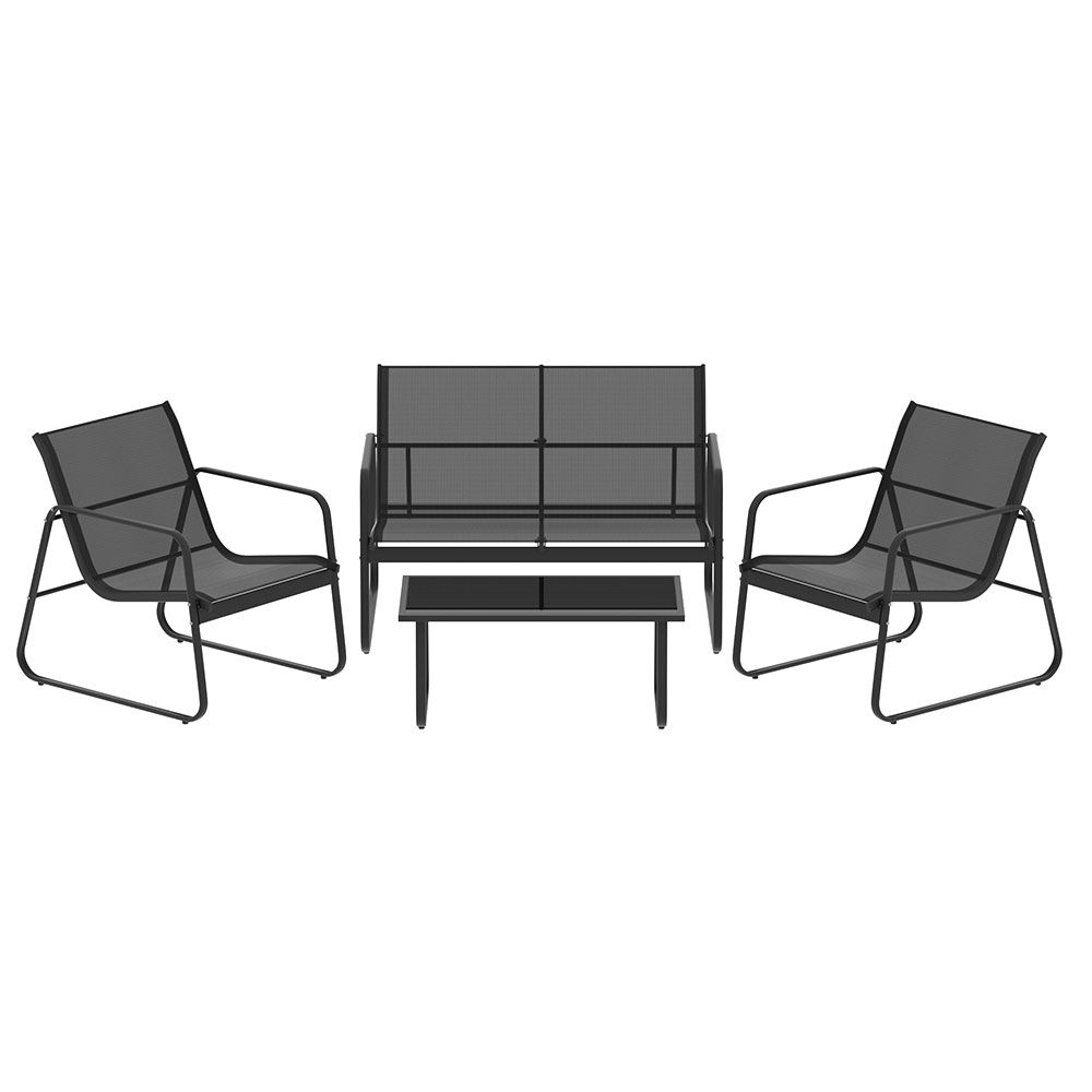 Outdoor Sofa Set Lounge Setting Textilene Table and Chairs Garden Patio Furniture Price