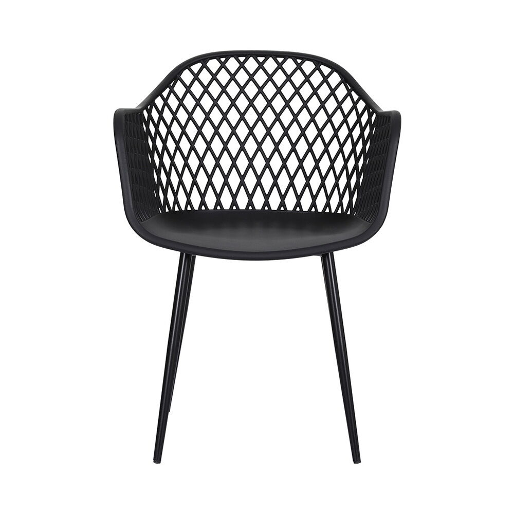 4PC Outdoor Dining Chairs PP Lounge Chair Patio Furniture Garden Black Price