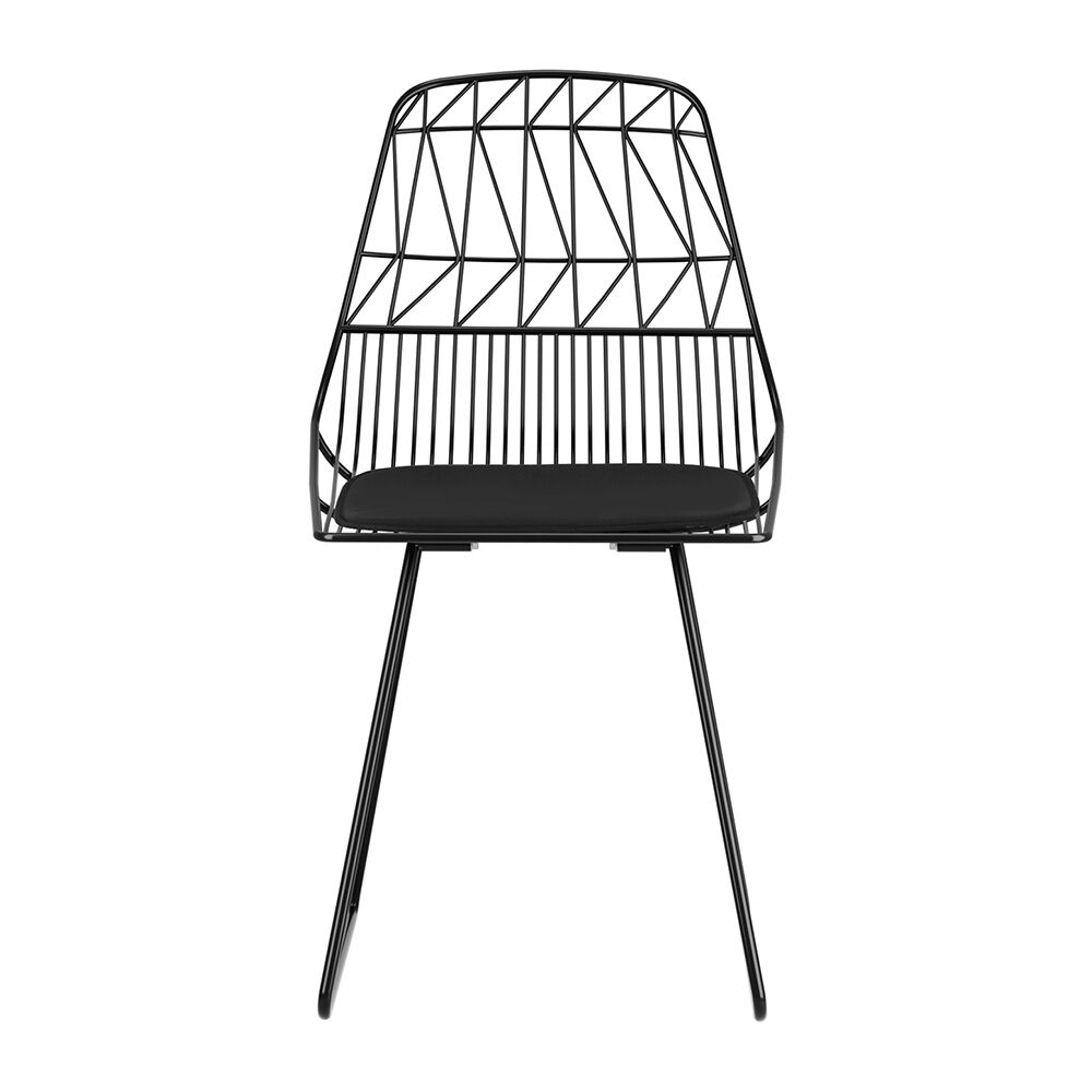 2PC Outdoor Dining Chairs Steel Lounge Chair Patio Garden Furniture Price