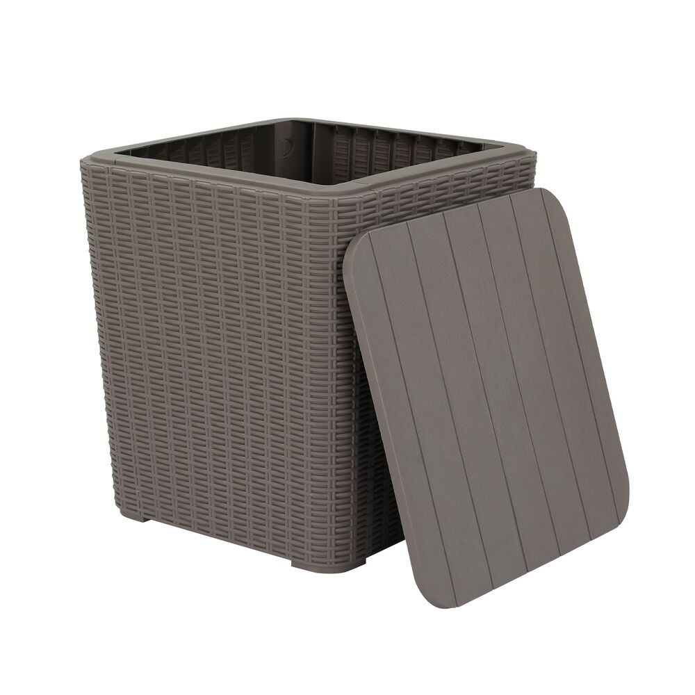 Gardeon Outdoor Storage Box 43L Container Side Table Garden Bench Tool Sheds Price