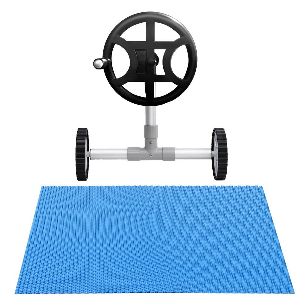 Aquabuddy Pool Cover 600 Micron 6.5x3m w/ Roller 4m Swimming Pools Solar Blanket Price