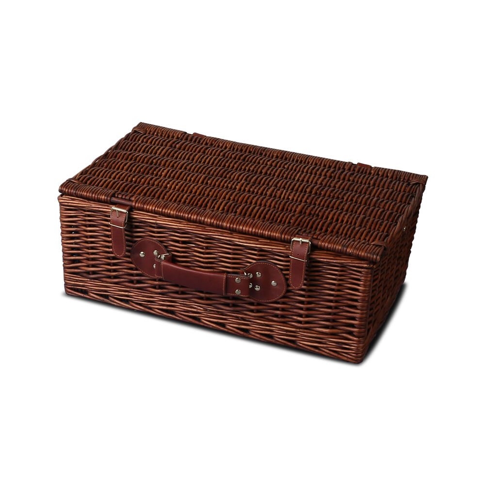 4 Person Picnic Basket Set Insulated Blanket Storage Bag Price