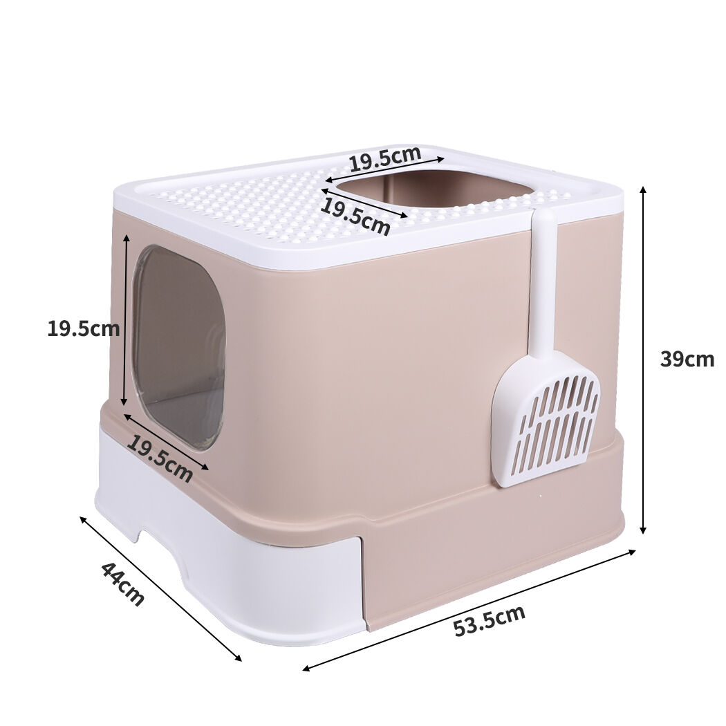 Cat Litter Box Fully Enclosed Kitty Coffee Price
