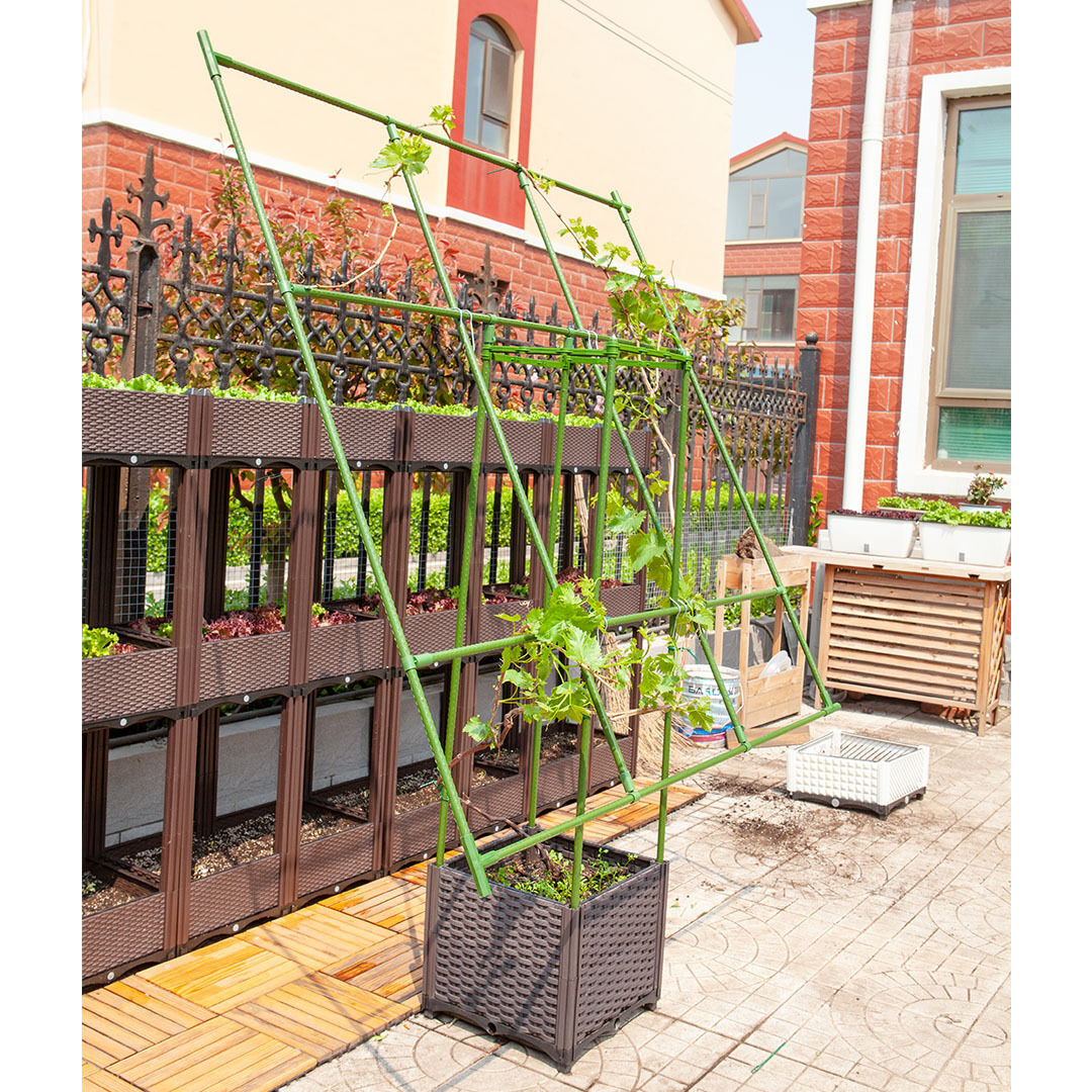 160cm rectangular inclined plant frame tube pergola trellis vegetable flower herbs outdoor vine support garden rack Price
