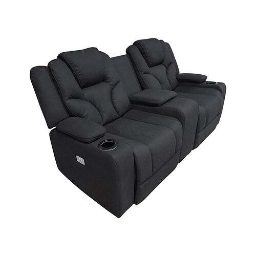 Arnold Recliner Rhino Fabric 2R Black Price