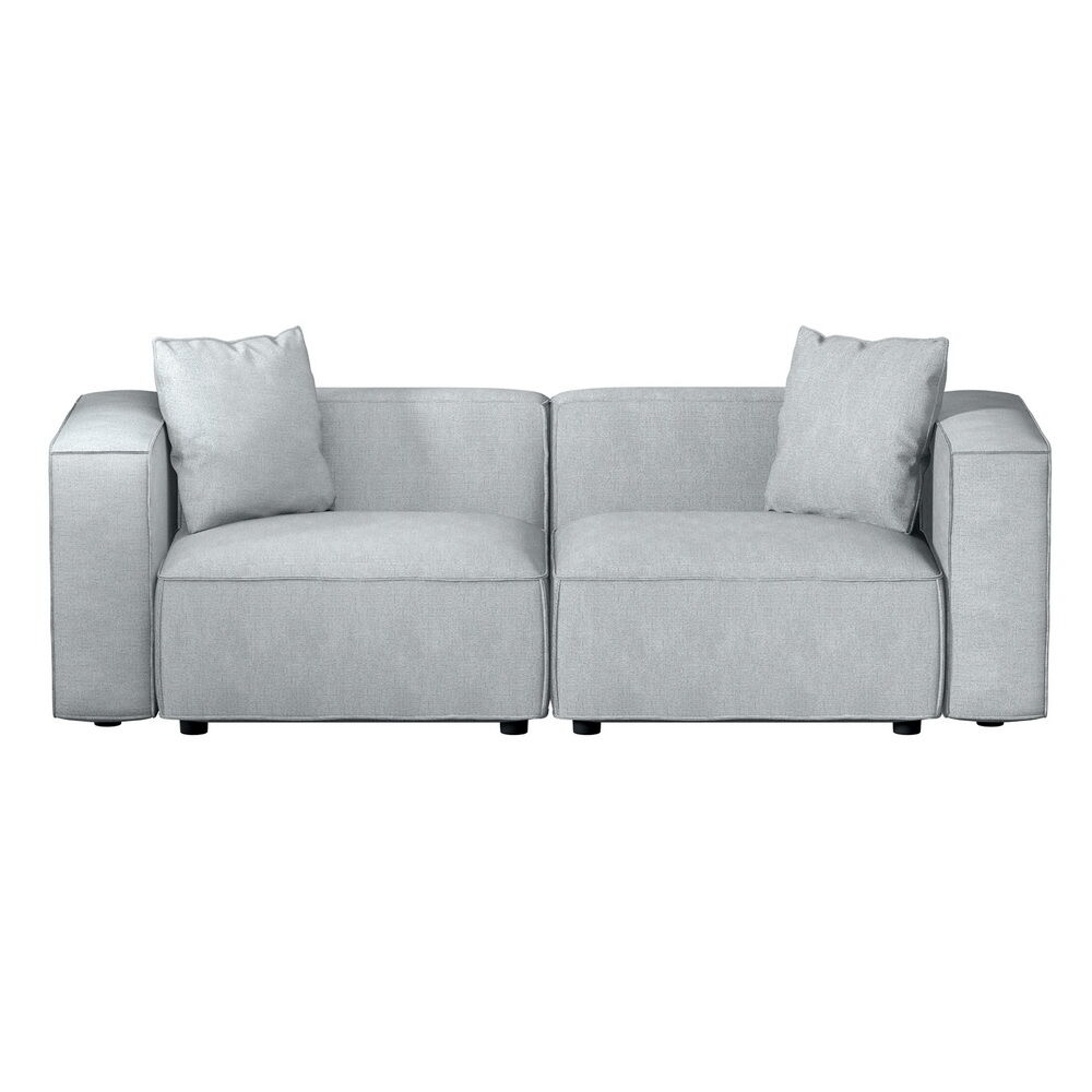 Modular Sofa Chaise Set 2-Seater Grey Price