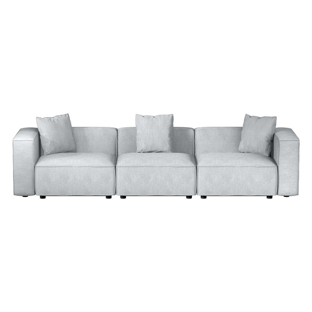 Modular Sofa Chaise Set 3-Seater Grey Price