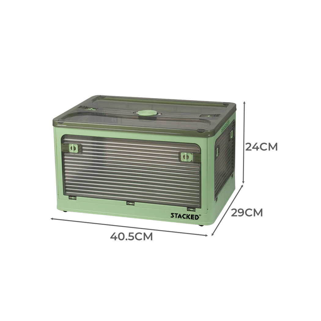 Storage Containers Stackable Lid Clothes S Green Small Price