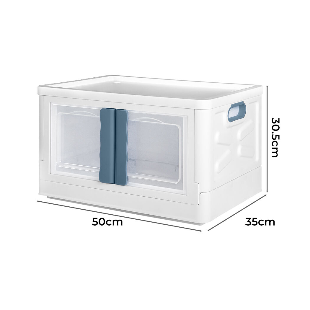Storage Box Stackable Container 45L Blue Price