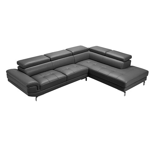 Vienna Sofa Faux Leather 5 Seater Grey Price
