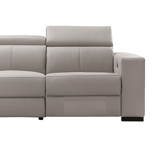Washington Real Leather Sofa With PVC Cream Color Price