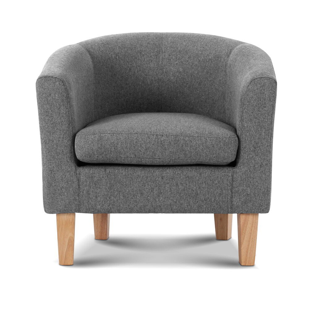 Abby Fabric Armchair - Grey Price